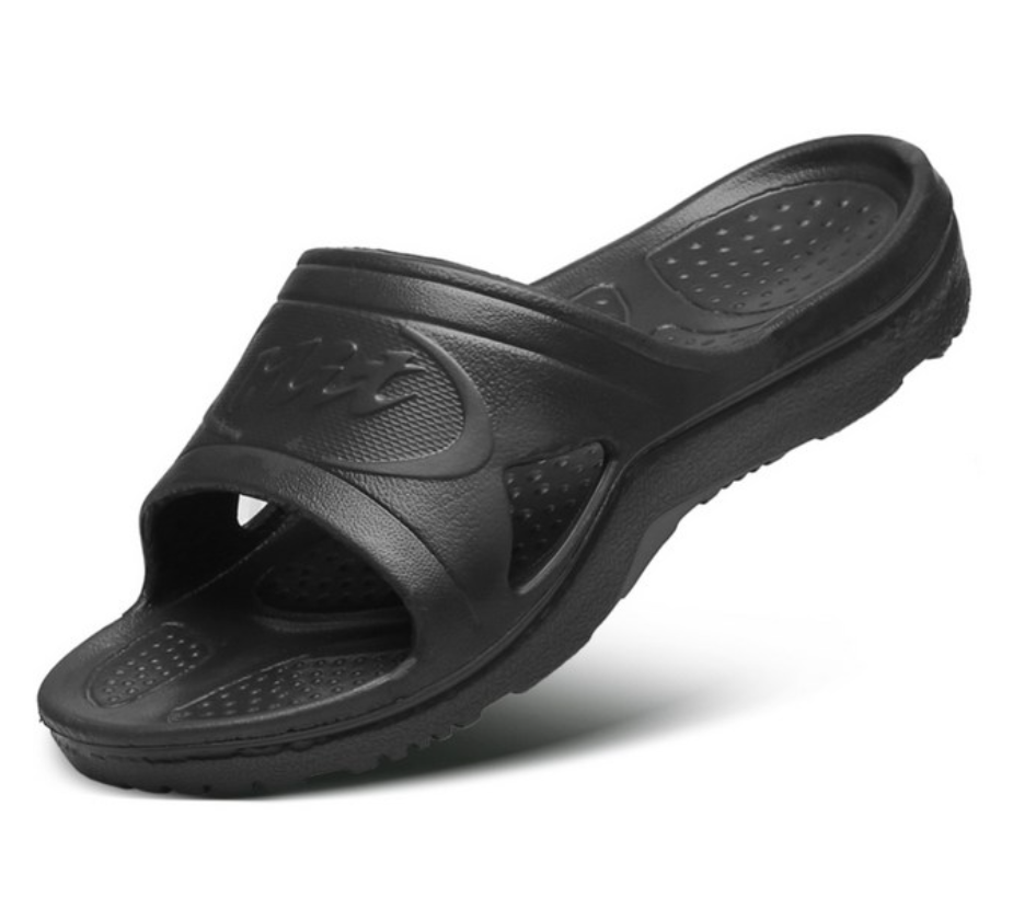 Black korean military slipper